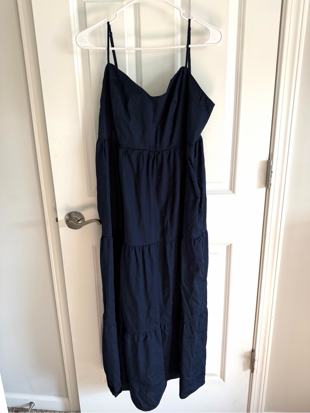Simple Navy Midi Dress - Size Large